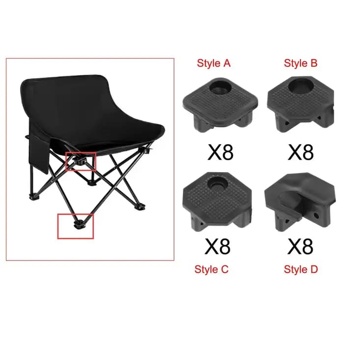 Pieds de Chaise Pliante, Accessoires de Réparation, Connecteurs de Camping, Accessoire de Rêves pour