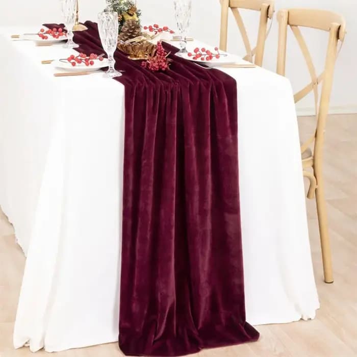 Décoration de Table chemin de Table en velours de Style européen