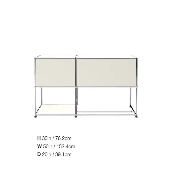 Bureau modulaire moderne en métal avec armoire de rangement