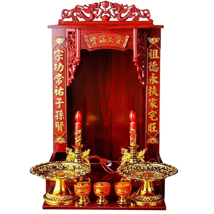 Table de sanctuaire bouddhiste, armoire de statue domestique