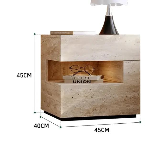 Wabi Sabi tables De chevet minimalistes rectangulaires tendance Premium Glam tables De chevet chambr