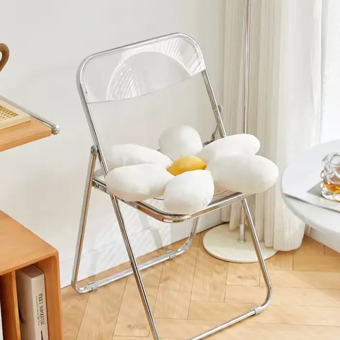 Chaise pliante transparente, chaise de salle à manger en acrylique, chaise de maquillage transparent