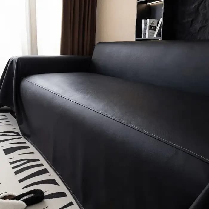 Housse de canapé universelle en cuir souple, petite, toutes saisons, couverture intégrale, anti-tach