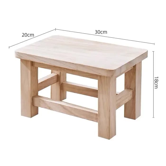 Petit tabouret en bois massif minimaliste moderne