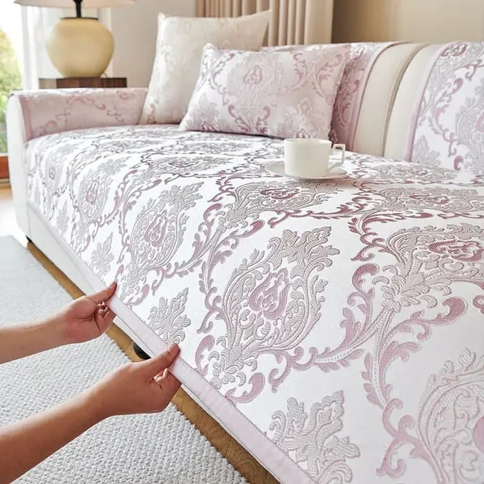 Housse de canapé jacquard exquise antidérapante