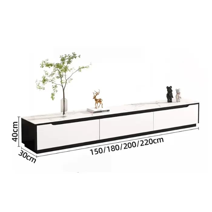 Meubles de télévision de luxe modernes avec tiroirs gain de place supports