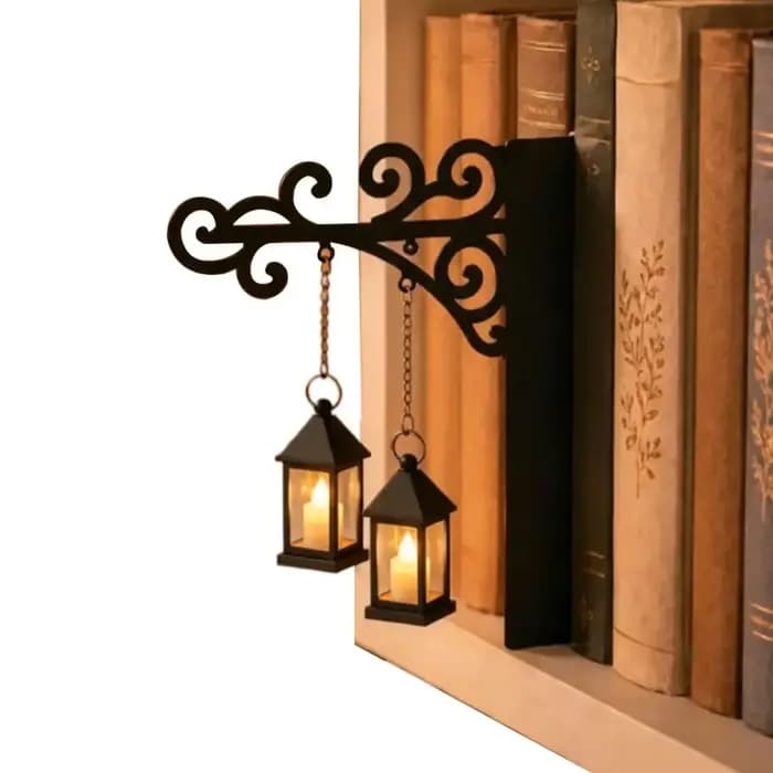 Lanterne de bibliothèque décorative, éclairage de bibliothèque rétro, lampe de bibliothèque multifon