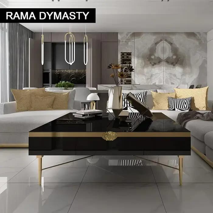 Table basse marocaine en acier inoxydable