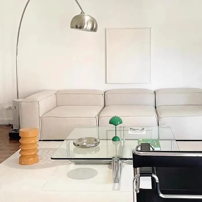 Table Basse Italienne sur Pied, Style Ancien, Minimaliste, Simple et Moderne