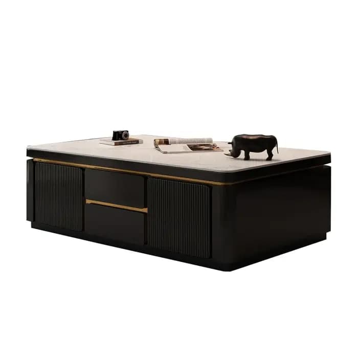 Table basse simple, moderne, chic, luxueuse, nordique, élégante, stylée, pour espace de vie, Mesa Ce