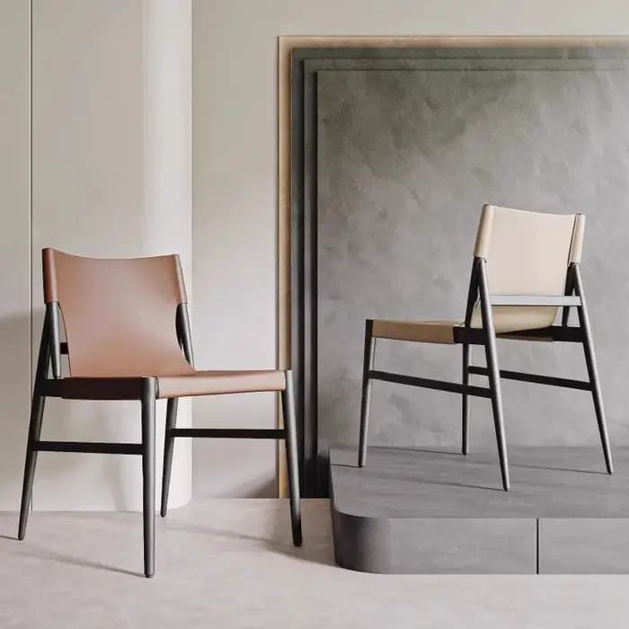 Ensemble de 2 chaises de salle à manger à économie esthétique