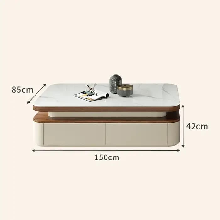 Table basse Design esthétique peu encombrante Tables basses De luxe minimalistes rangement moderne Mesa De Centro meubles De salon