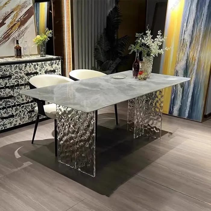 Design minimaliste gain de place Table à manger esthétique moderne créatif Tables à manger Muebles Para Hogar meubles de salle à manger