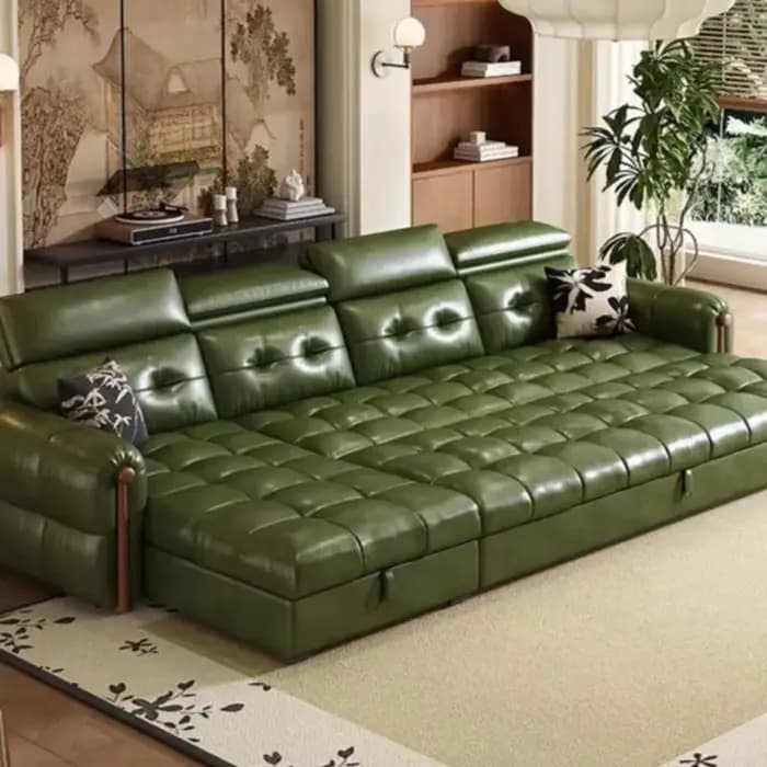 Canapé de salon minimaliste économique avec coussin et accoudoirs