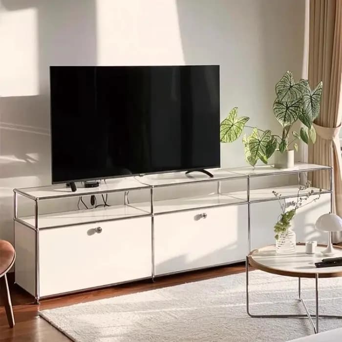 Meuble Tv haut Simple, poignées verticales