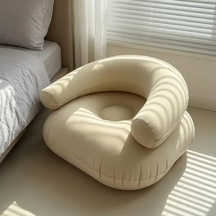 Canapé floqué durable pour adultes, chaise longue gonflable robuste, canapé gonflable simple ou double pour usage intérieur et extérieur