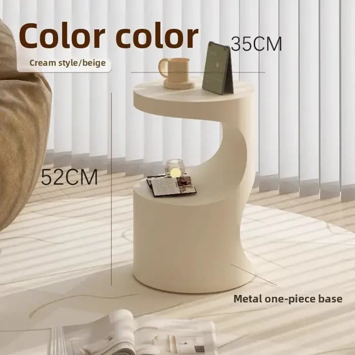Table basse légère de luxe Simple avec bord en fer forgé, pour la maison, le salon, la chambre à cou