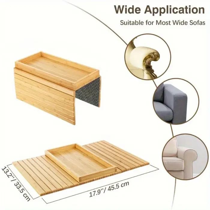Table d'appoint pour canapé avec porte-gobelet