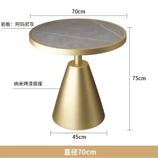 Table d'appoint de canapé au design esthétique léger