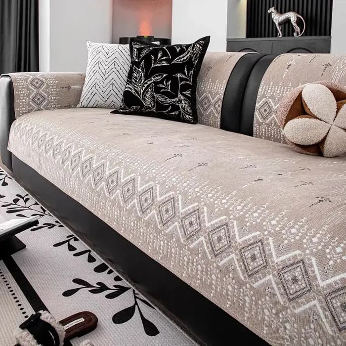 Housse de canapé minimaliste 2026, tissu antidérapant, résistant à l'usure, durable, coussin de cana
