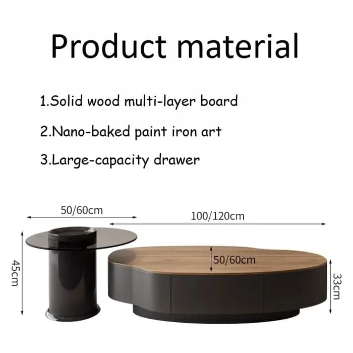 Table basse de salon Alien Mango