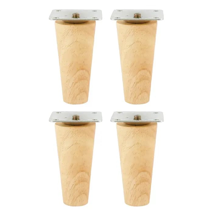 8/10/15cm meubles en bois massif jambe pieds droits canapé-lit armoire Table et chaise pieds de remp