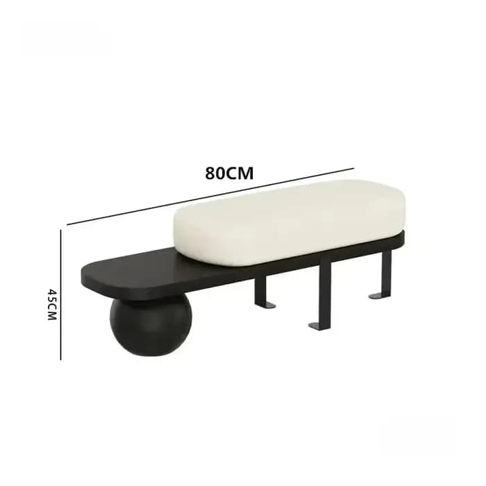 Repose-pieds créatif en forme de U, banc en bois massif, meubles de salon, porte de maison, tabouret
