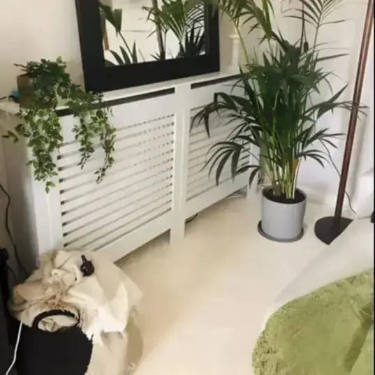 Couvercle de radiateur Super haut de 100CM, étagère à gril solide, armoire en MDF, Style moderne Ver
