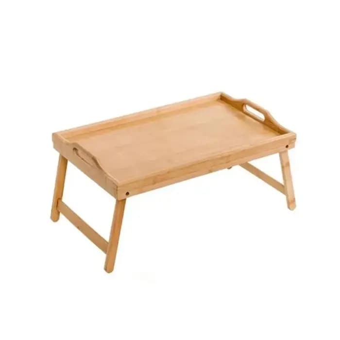 Nouveau Table pliante multifonction bambou petit déjeuner plateau à Dessert Mini fournitures pour la