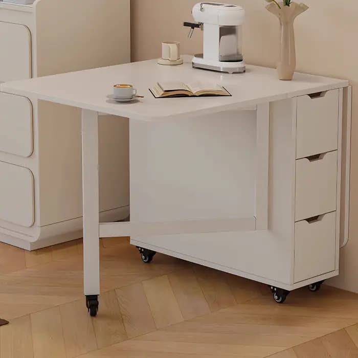 Table à manger d'appartement étanche Design nordique blanc