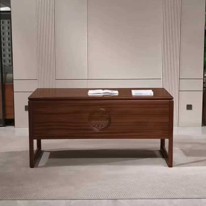 Table de bureau informatique avec tiroirs