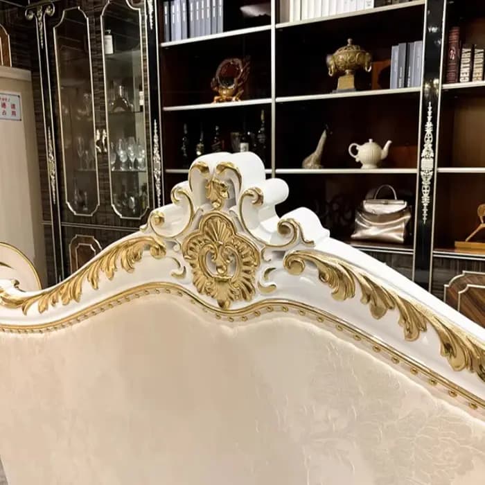 Canapé de salon minimaliste en cuir véritable
