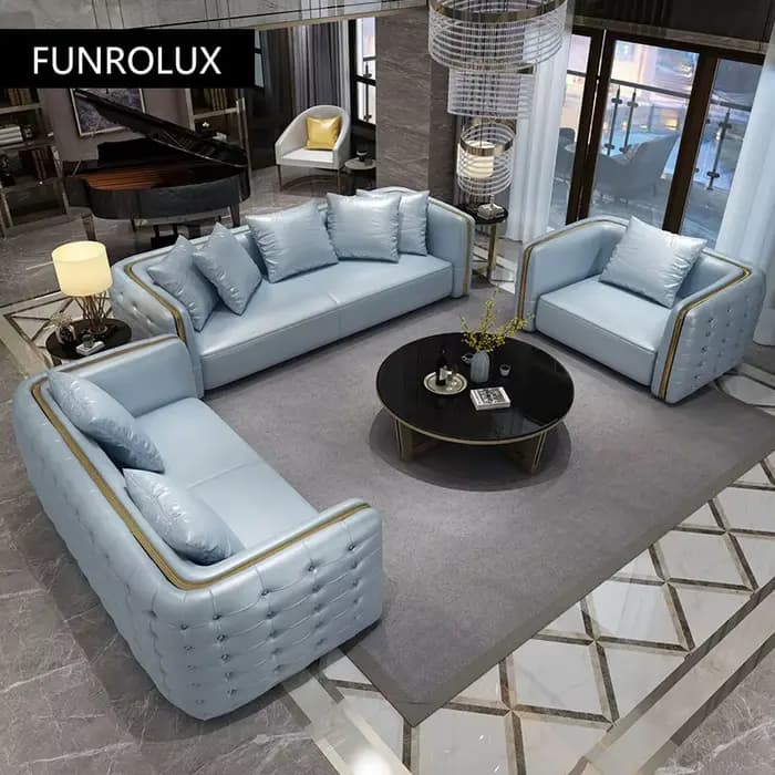 Moderne lumière luxe nouveau canapé classique salon
