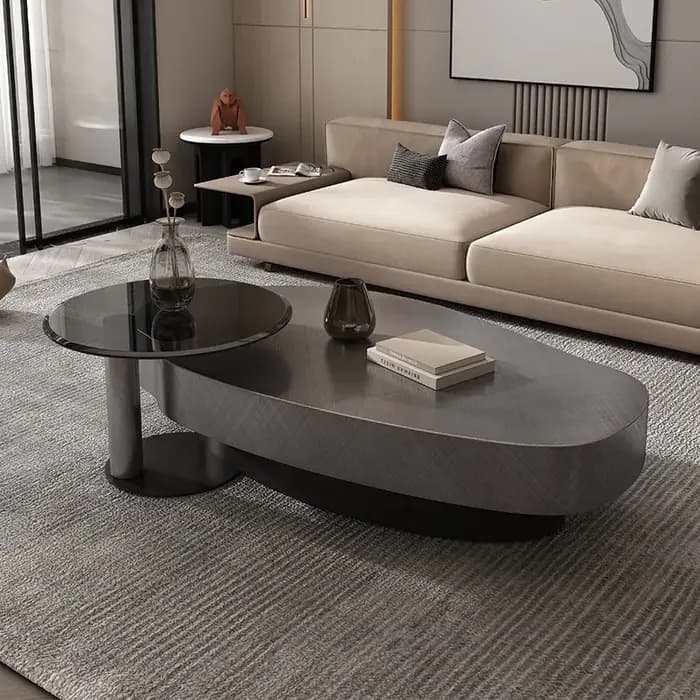 Table basse au design original, table basse antique peu encombrante, table basse coréenne pour réception, table basse postmoderne