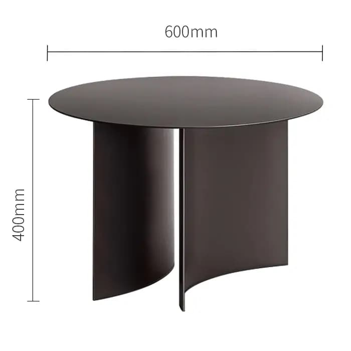 Manually ian-Table d'appoint industrielle moderne en fer et métal