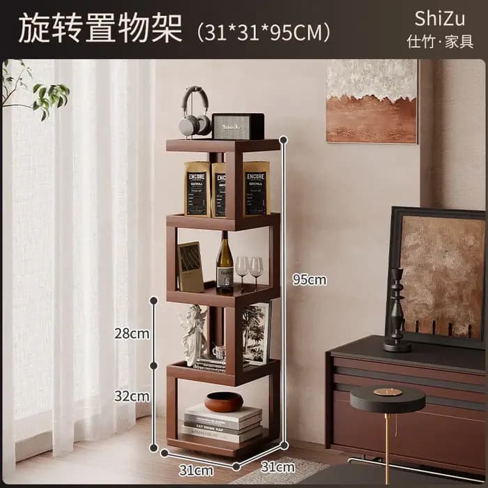 Étagère de rangement étroite tout-en-un à poser au mur pour le salon