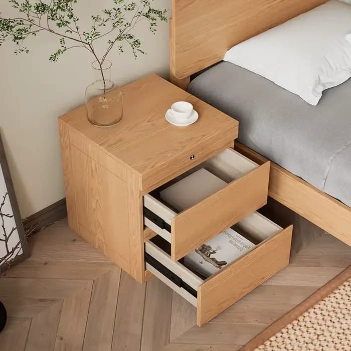 Table de chevet européenne de luxe minimaliste multifonctionnelle avec rangement dissimulé, meuble d
