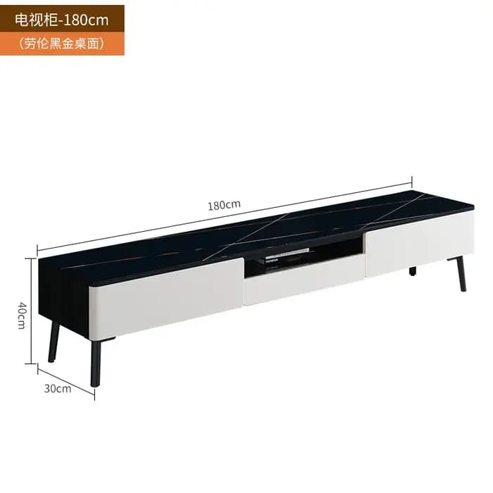 Meuble TV élégant au design créatif moderne avec tiroirs