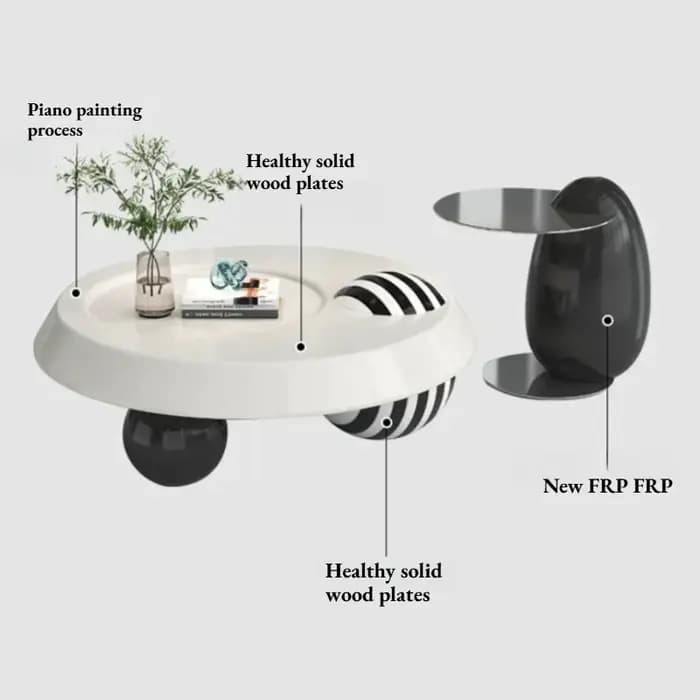 Tables basses modernes de style nordique pour salon