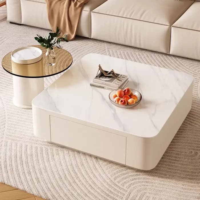 Tables basses carrées simples Design De luxe moderne