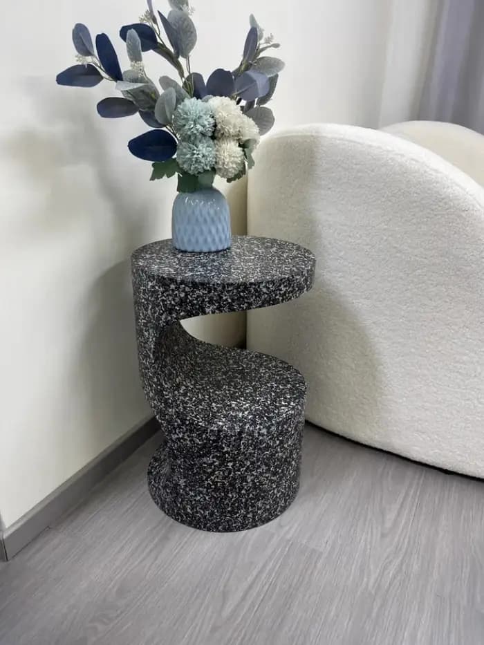 Table basse légère de luxe Simple avec bord en fer forgé