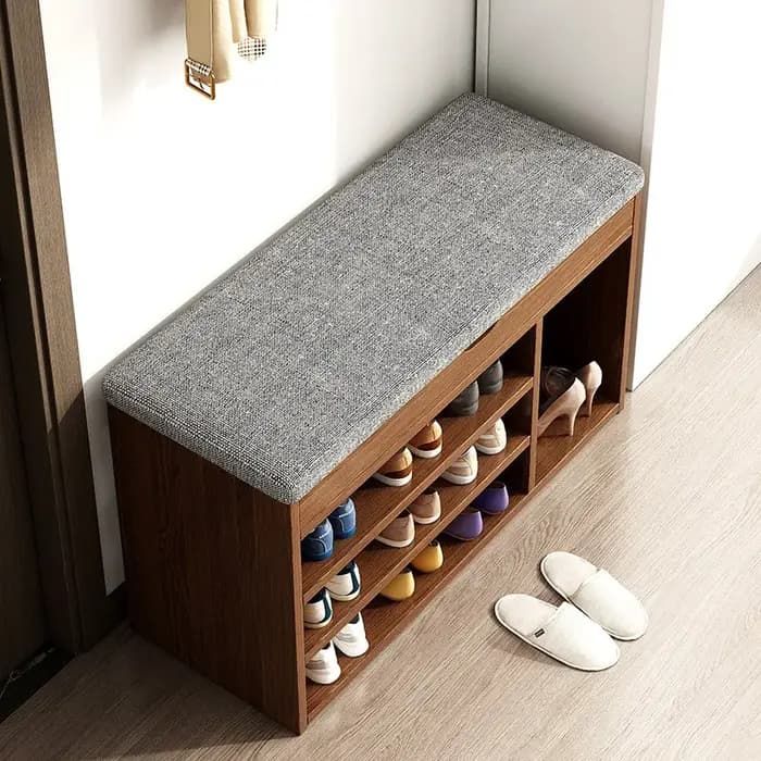 Meuble à chaussures compact pour couloir étroit