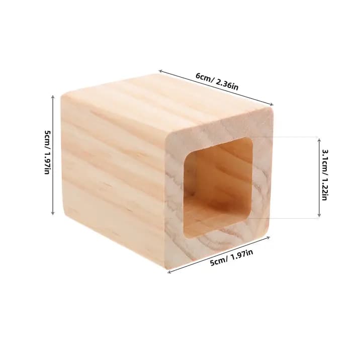 4 pièces en bois carré meubles Risers lit Cube bureau jambe Riser