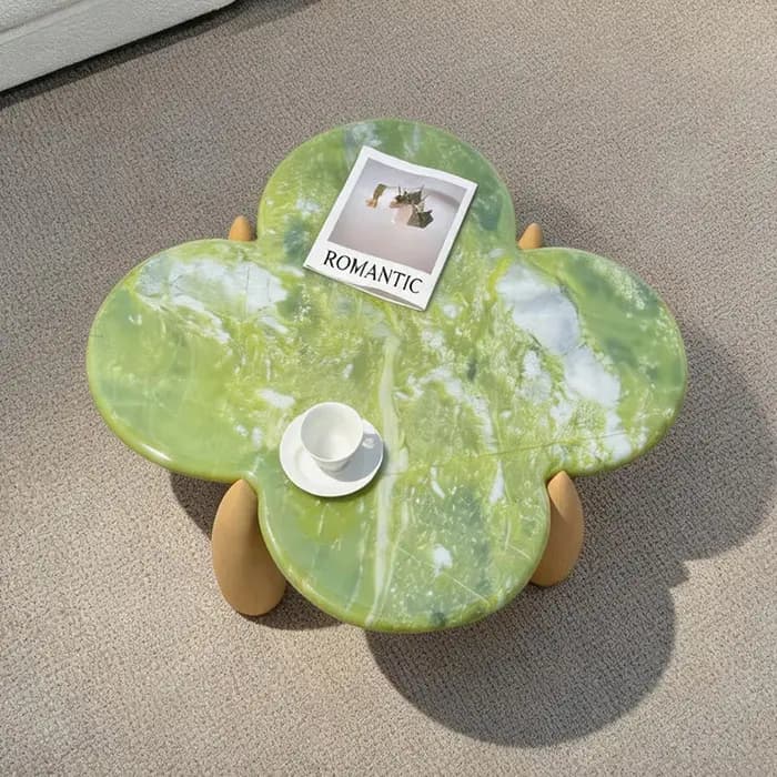 Table basse ronde de qualité avec rangement, style italien minimaliste moderne, table d'appoint esthétique haut de gamme, meuble de salon