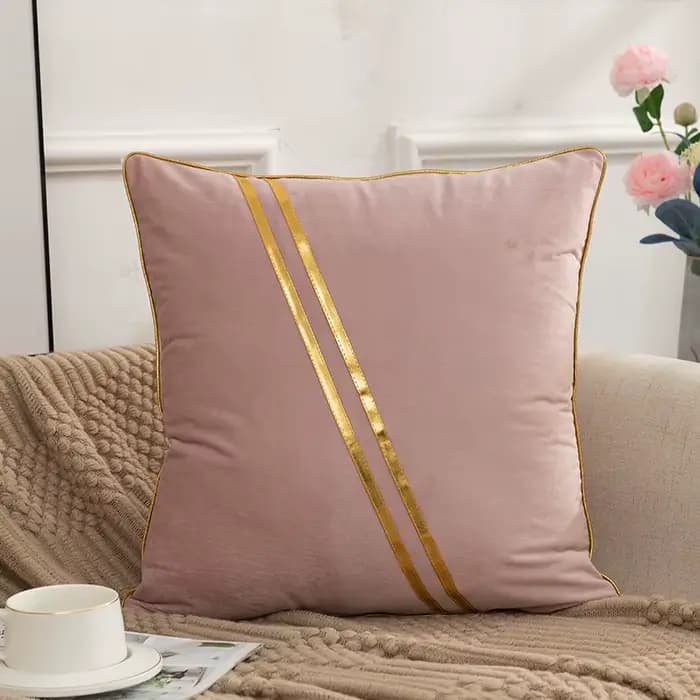 Taie d'oreiller en velours pour salon, canapé, chambre à coucher, décoration de la maison, couleur u