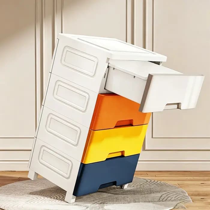 Un meuble de rangement indispensable pour les minimalistes ! Doté d'un design Morandi à blocs de couleurs à faible