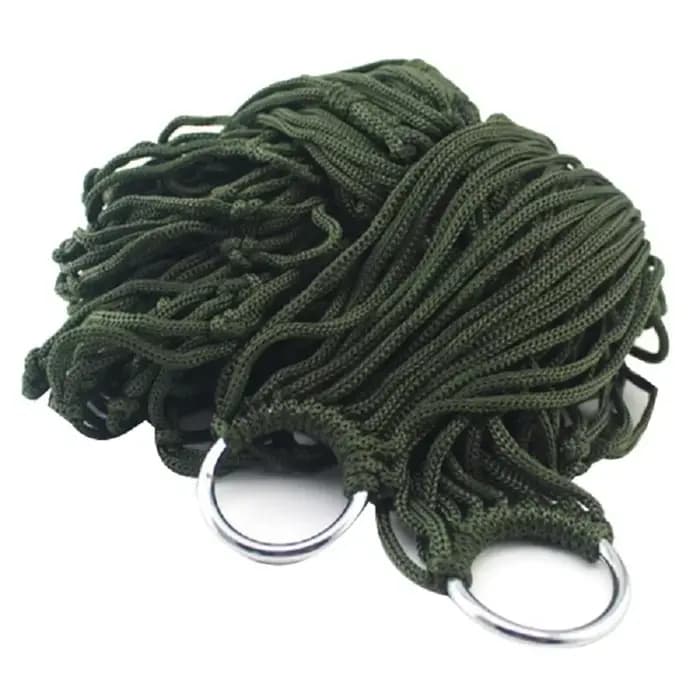 Hamac Portable en corde de Nylon épaisse pour jardin et extérieur, hamac en maille d'intérieur, chai