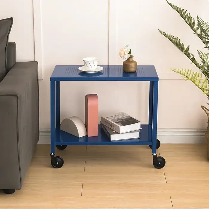 Table d'appoint Mobile colorée Double couche