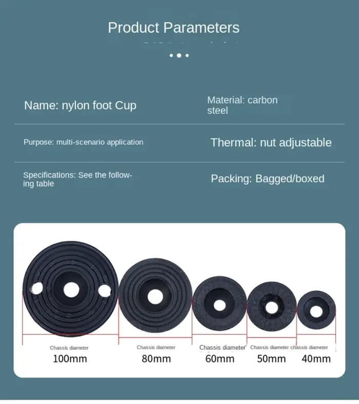 Pieds de Support Antidérapants pour Meubles M8/M10/M12, Tampon Réglable Universel, pour Bureau, Entr