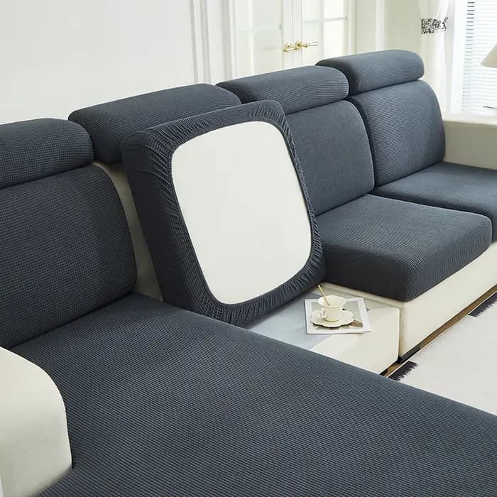 Housse de canapé élastique en Jacquard, 1 pièce, réglable, antidérapante, pour salon, chambre à couc